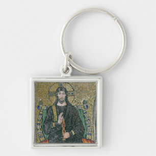 Christ enthroned with the angels keychain