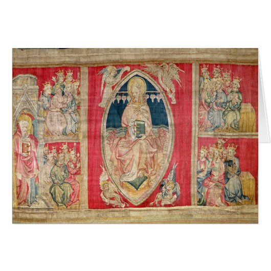 Christ enthroned with the apocalyptic beasts cards (Front Horizontal)