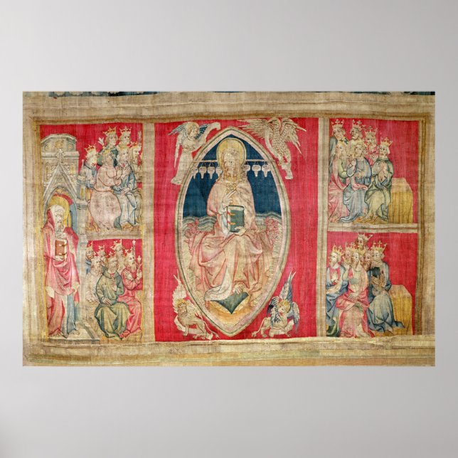 Christ enthroned with the apocalyptic beasts poster (Front)