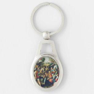 Christ Falling on the Way to Calvary Keychain