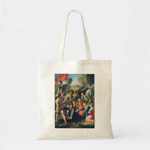 Christ Falling on the Way to Calvary Tote Bag