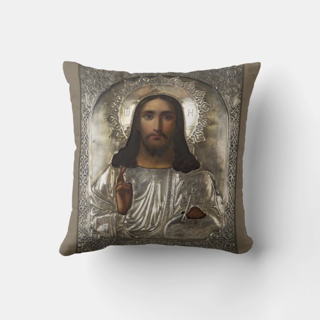 CHRIST Fine Art throw pillow (Back)
