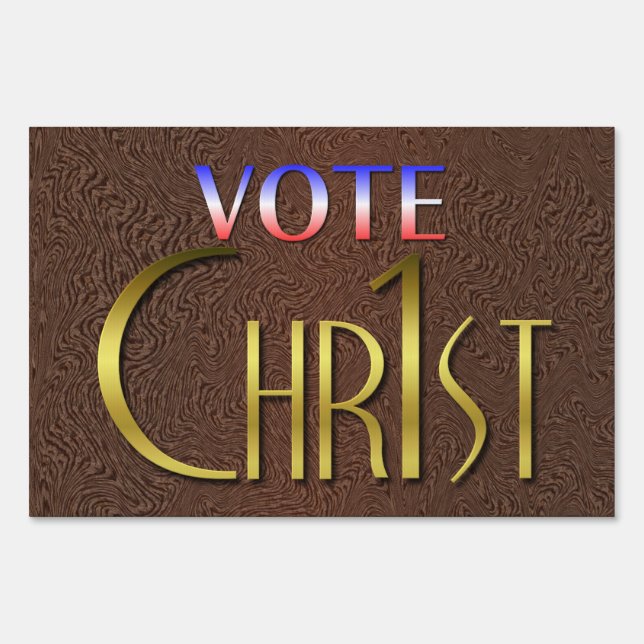 Christ First Yard Sign (Back)