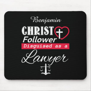 Christ Follower Disguised As A Lawyer Christian Mouse Pad