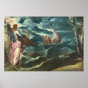 Christ Galilee - Jacopo Tintoretto Fine Art Poster