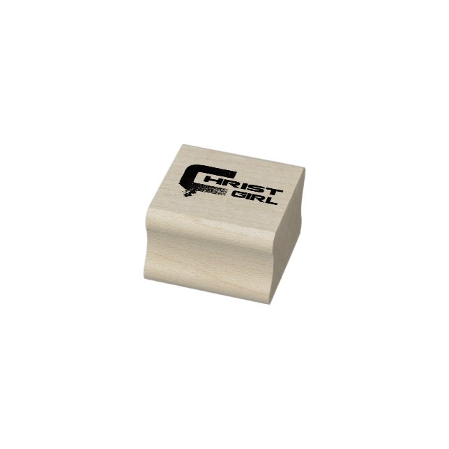 Christ Girl - Cool Christian Girl Faith Rubber Stamp (Stamp)