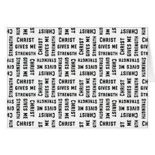 Christ gives me strength Parakaleo note card