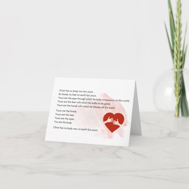 Christ Has No Body Now But Yours Note Cards (Front)