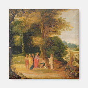 Christ Healing the Blind Man Magnet