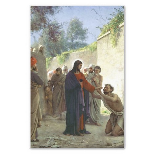 Christ Healing the Blind Man Tissue Paper