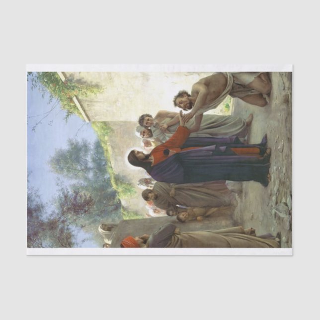 Christ Healing the Blind Man Tissue Paper (Front)