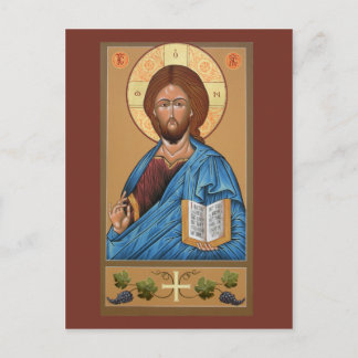 Christ Icon Prayer Card
