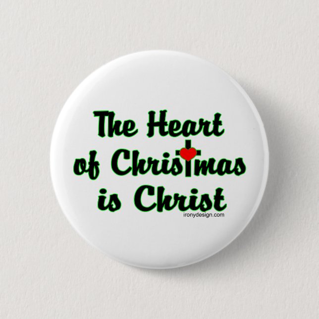 Christ in Christmas Pinback Button (Front)