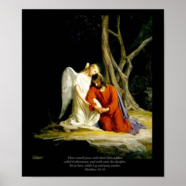 Christ in Gethsemane Bloch  Fine Art Canvas Print (Front)