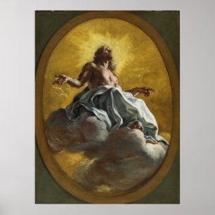 Christ in Glory by Giovanni Battista Gaulli Poster