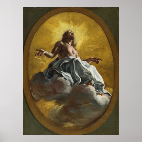 Christ in Glory by Giovanni Battista Gaulli Poster