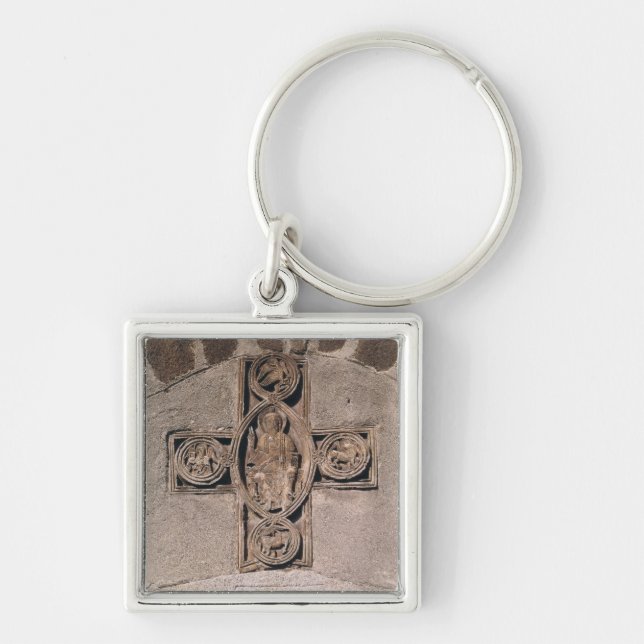 Christ in majesty with symbols of the keychain (Front)