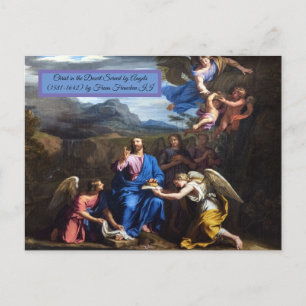 Christ in the desert postcard