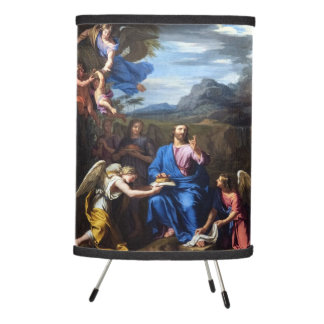 Christ in the desert tripod lamp