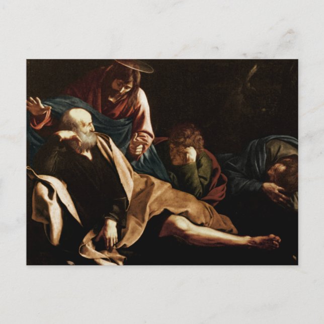 Christ in the Garden by Caravaggio Postcard (Front)