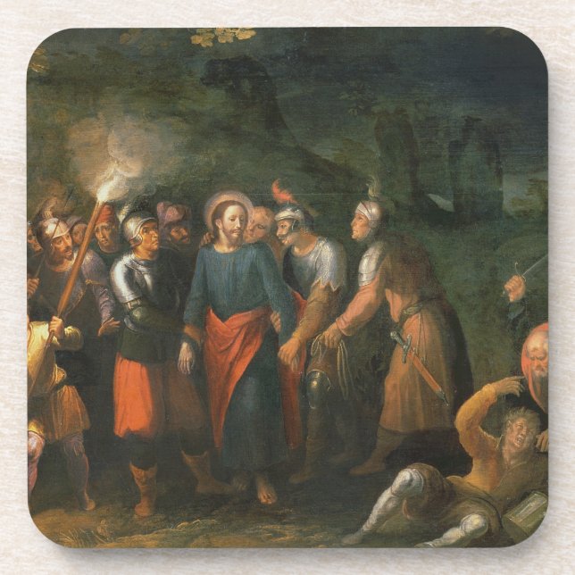 Christ in the Garden of Gethsemane Drink Coaster (Front)