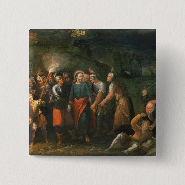 Christ in the Garden of Gethsemane Pinback Button (Front)