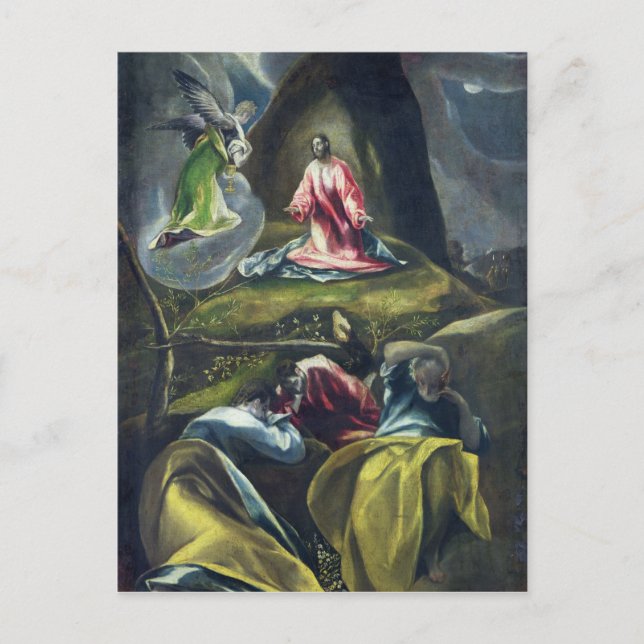 Christ in the Garden of Olives Postcard (Front)