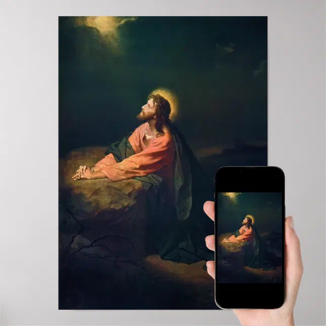Christ in the Garden, poster | Zazzle