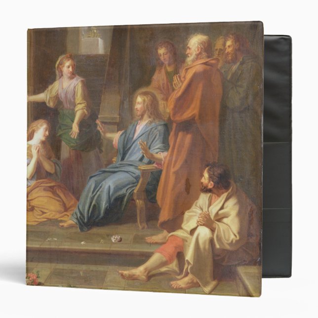 Christ in the House of Martha and Mary 3 Ring Binder (Front/Inside)