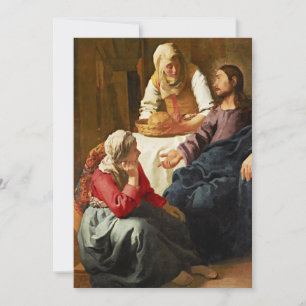 Christ in the House of Martha and Mary Card