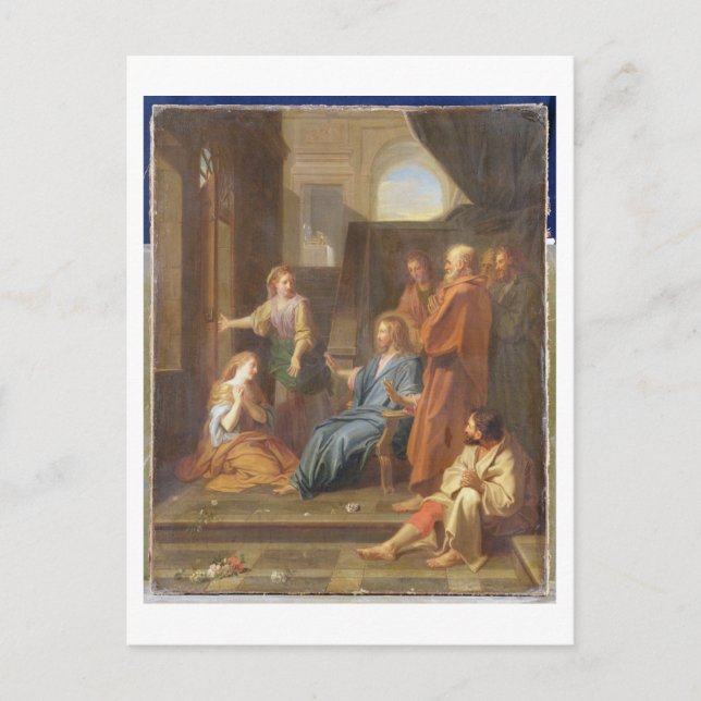 Christ in the House of Martha and Mary Postcard (Front)