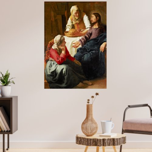 Christ in the House of Martha and Mary Poster