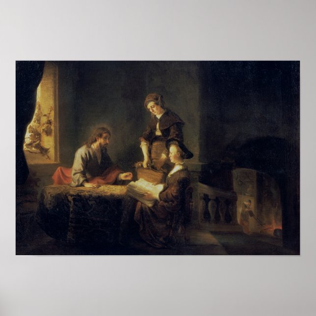 Christ in the House of Martha and Mary Poster (Front)