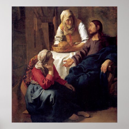Christ in the House of Mary and Martha Poster