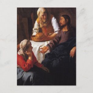Christ in the House of Mary & Martha Postcard