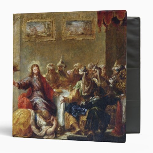 Christ in the House of Simon the Pharisee 1660 3 Ring Binder