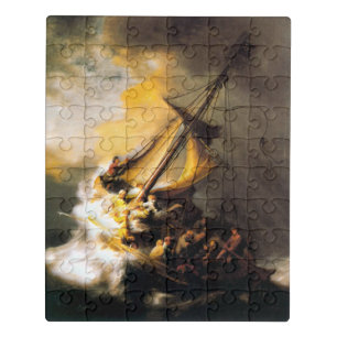 Christ in the Storm on Sea of Galilee- Rembrandt Jigsaw Puzzle