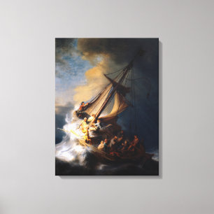 Christ in the Storm on the Sea of Galilee, 1633 Canvas Print