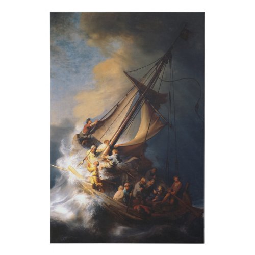 Christ in the Storm on the Sea of Galilee 1633 Faux Canvas Print