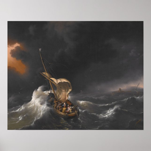 Christ in the Storm on the Sea of Galilee Poster (Front)