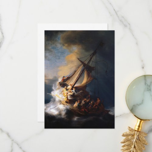 Christ in the Storm on the Sea of Galilee Thank You Card