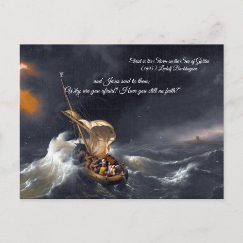 Christ in the Storm Postcard