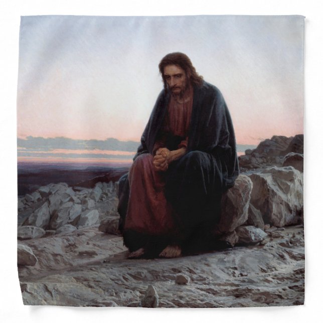 Christ in the Wilderness, Ivan Kramskoi Bandana (Front)