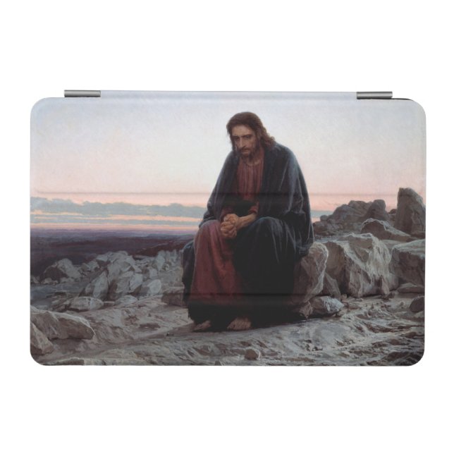 Christ in the Wilderness, Ivan Kramskoi iPad Mini Cover (Horizontal)