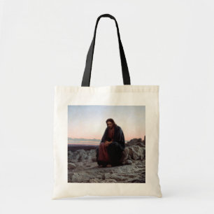 Christ in the Wilderness, Ivan Kramskoi Tote Bag