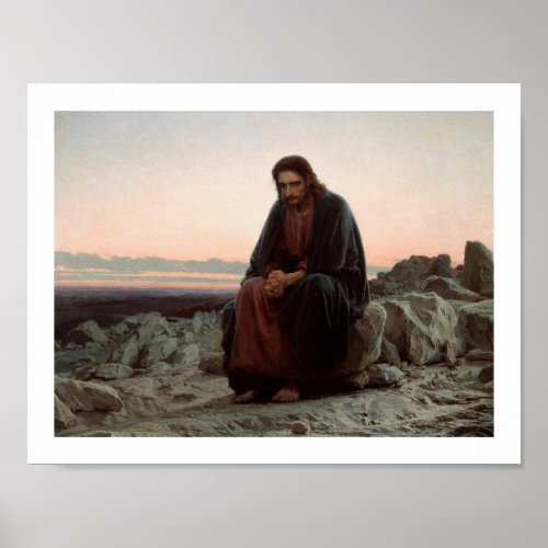 Christ in the Wilderness Poster
