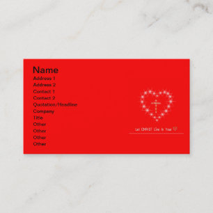 Christ in Your Heart Business Card