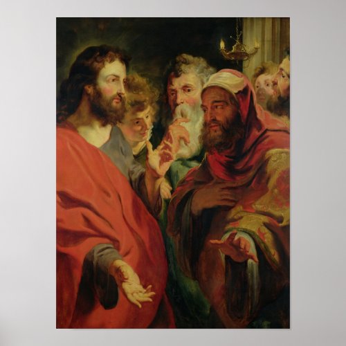 Christ Instructing Nicodemus Poster