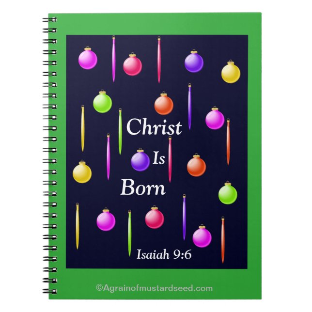 Christ Is Born Notebook (Front)
