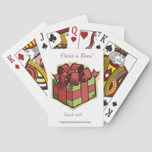Christ is Born Poker Cards